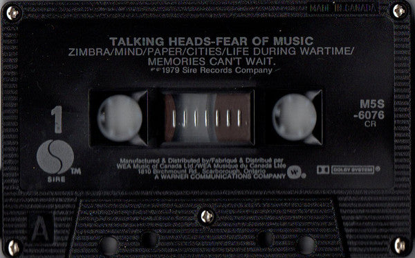 Talking Heads – Fear Of Music (Used cassette)