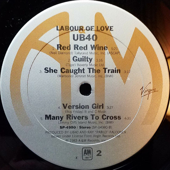 UB40 – Labour Of Love (Used vinyl)