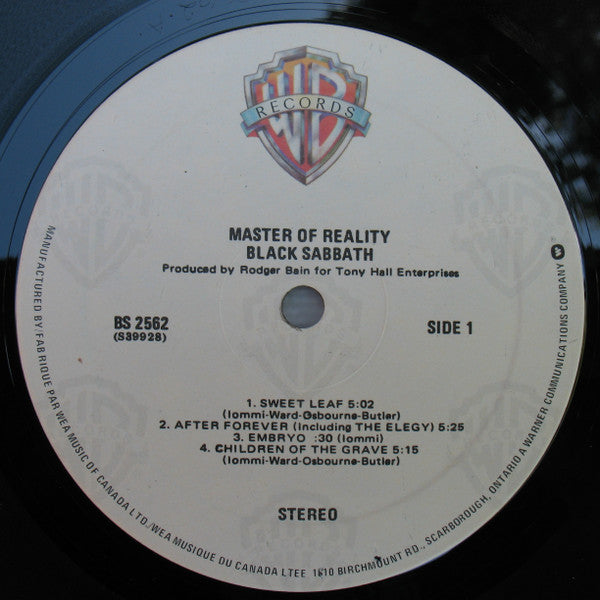 Black Sabbath – Master Of Reality (Used vinyl)