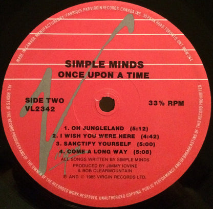 Simple Minds – Once Upon A Time (Used vinyl)