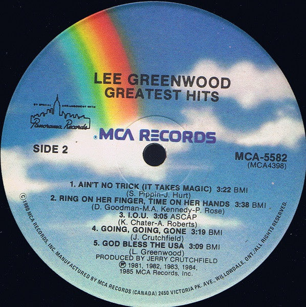 Lee Greenwood – Greatest Hits (Used vinyl)