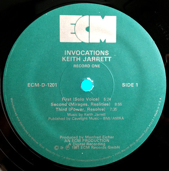 Keith Jarrett – Invocations / The Moth And The Flame (Used vinyl)