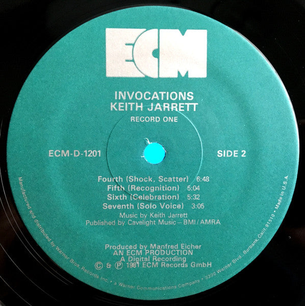 Keith Jarrett – Invocations / The Moth And The Flame (Used vinyl)