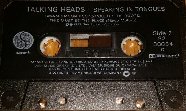 Talking Heads – Speaking In Tongues (Used cassette)