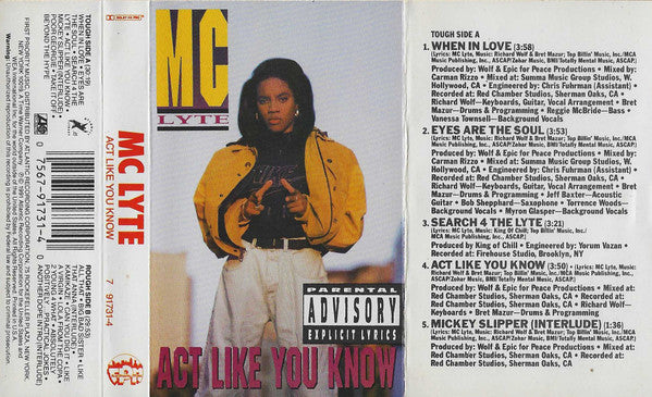 MC Lyte – Act Like You Know (Used cassette)
