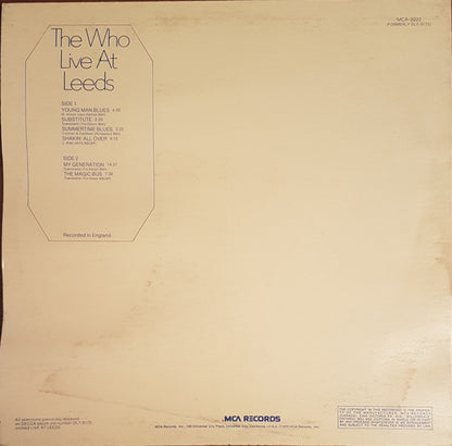 The Who – Live At Leeds (Used vinyl)