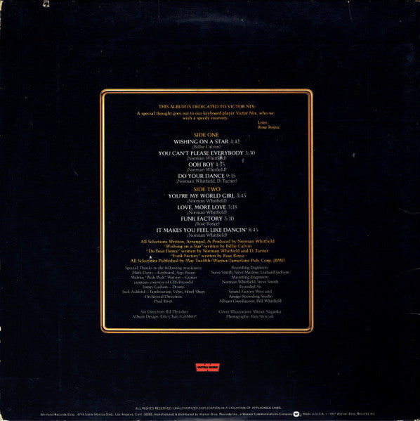 Rose Royce – In Full Bloom (Used vinyl)