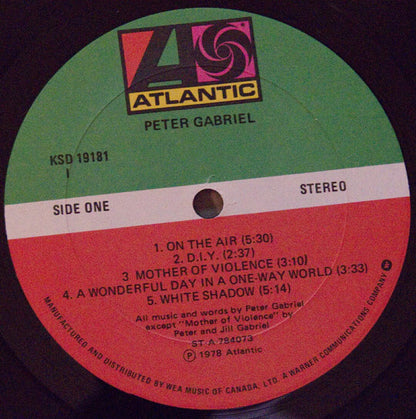 Peter Gabriel – Peter Gabriel (Scratch) (Used vinyl)