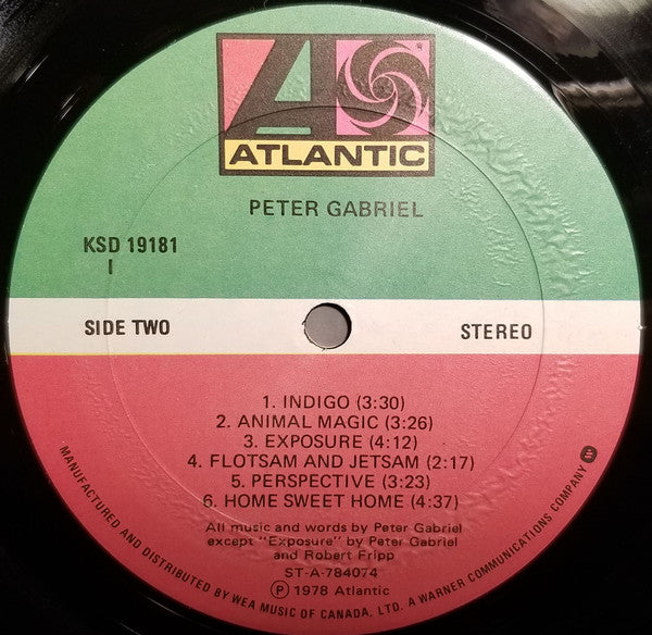 Peter Gabriel – Peter Gabriel (Scratch) (Used vinyl)