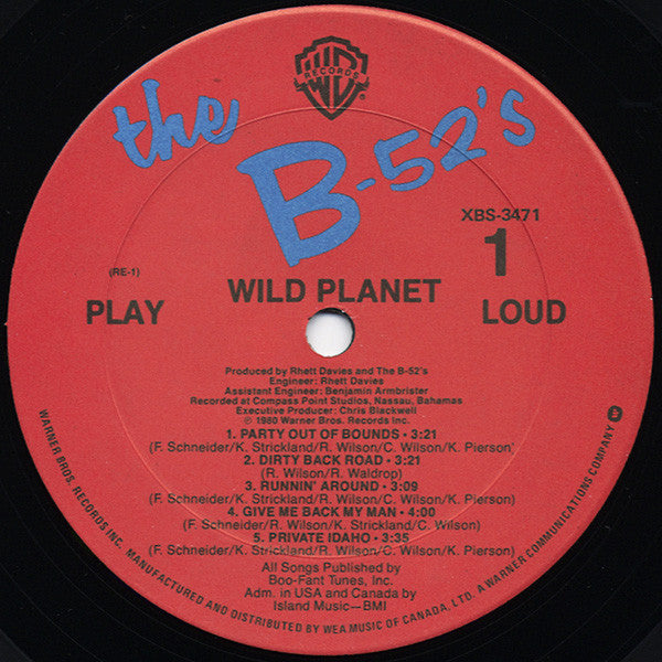 The B-52's – Wild Planet (Used vinyl)