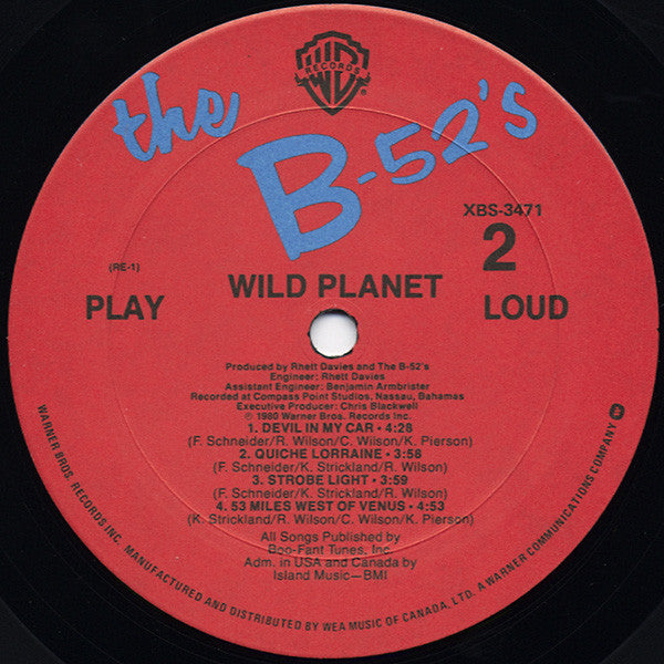 The B-52's – Wild Planet (Used vinyl)
