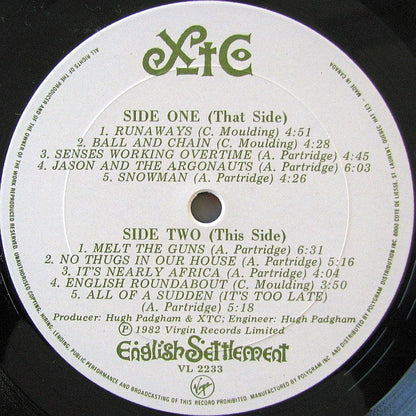 XTC – English Settlement (Used vinyl)