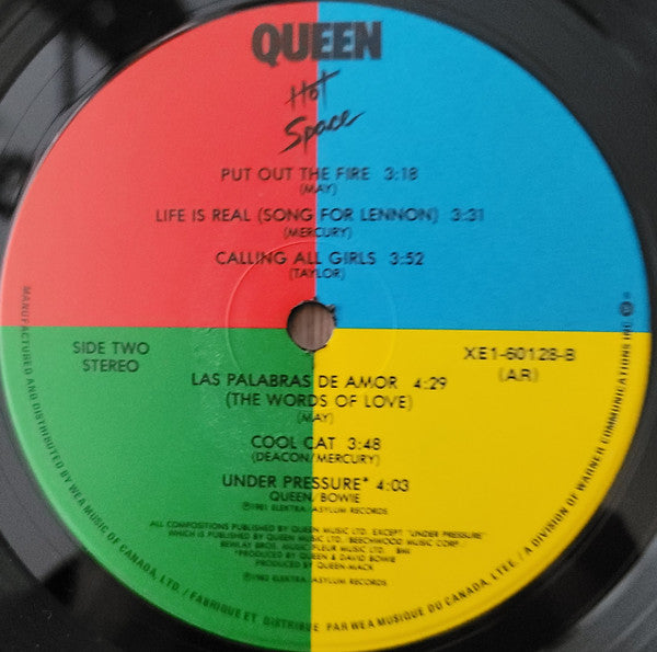 Queen – Hot Space (Used vinyl)