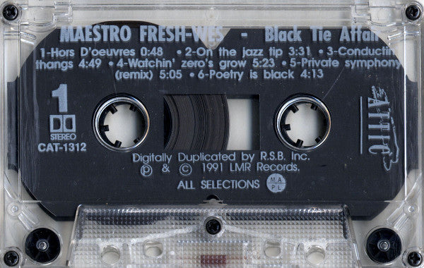Maestro Fresh-Wes – The Black Tie Affair (Used cassette)