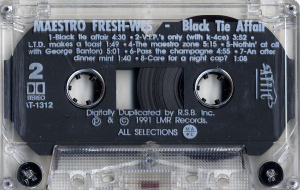 Maestro Fresh-Wes – The Black Tie Affair (Used cassette)