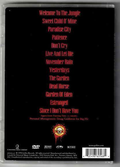 Guns N' Roses – Welcome To The Videos (Used DVD)
