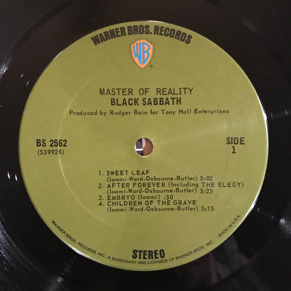 Black Sabbath – Master Of Reality (Used vinyl)