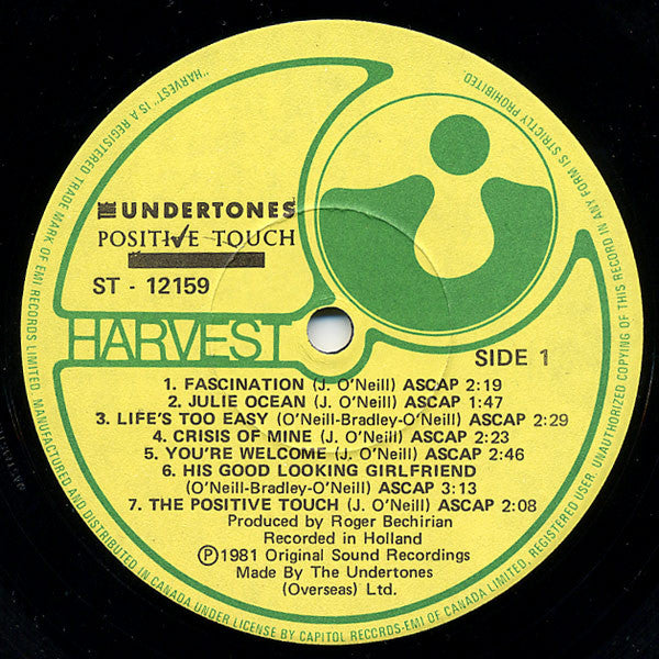 The Undertones – Positive Touch (Used vinyl)