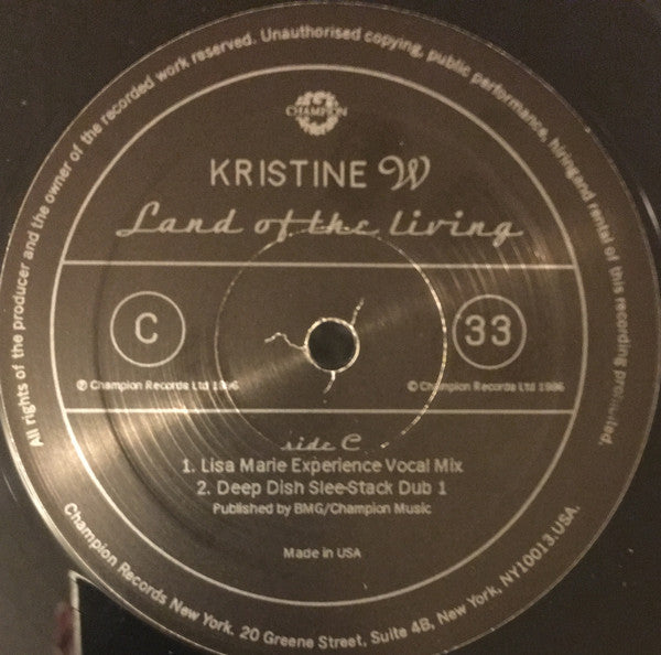 Kristine W – Land Of The Living (Used vinyl)