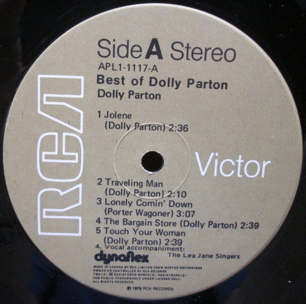 Dolly Parton – Best Of Dolly Parton (Used vinyl)
