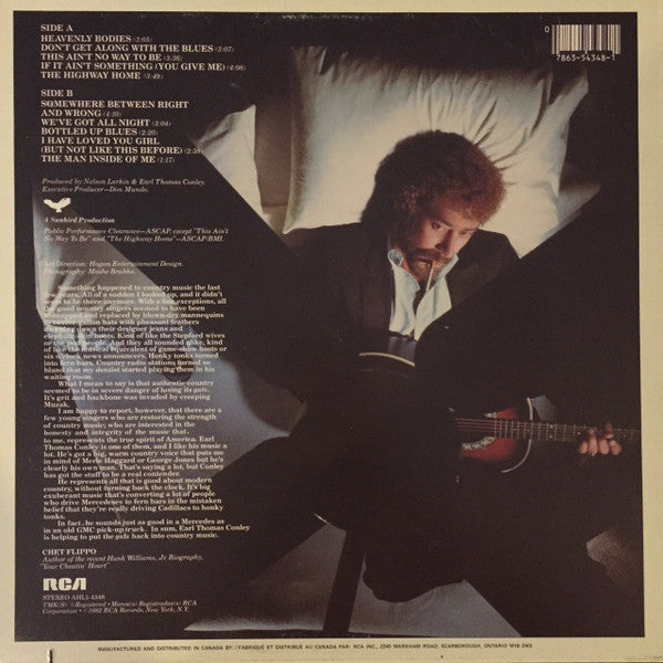 Earl Thomas Conley – Somewhere Between RIght And Wrong (Used vinyl)