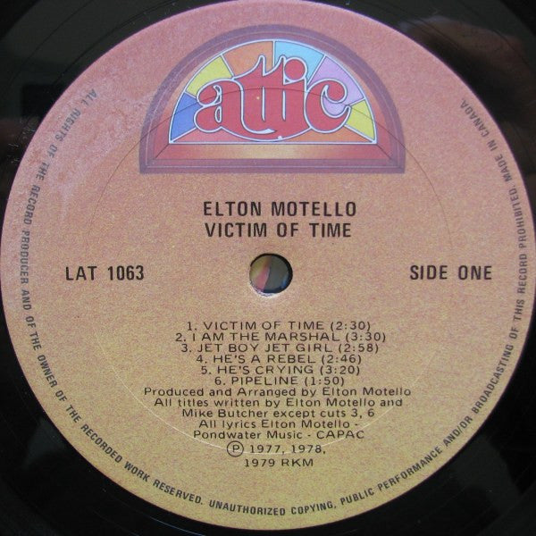 Elton Motello – Victim Of Time (Used vinyl)