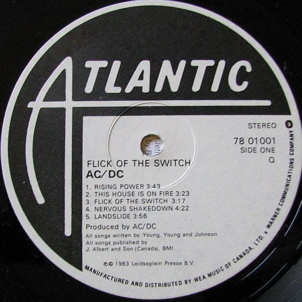 AC/DC – Flick Of The Switch (Used vinyl)