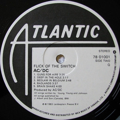AC/DC – Flick Of The Switch (Used vinyl)