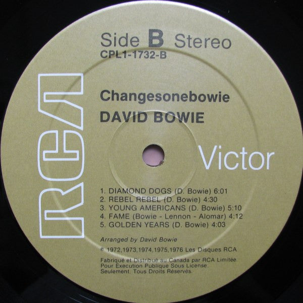 David Bowie – ChangesOneBowie (Used vinyl)