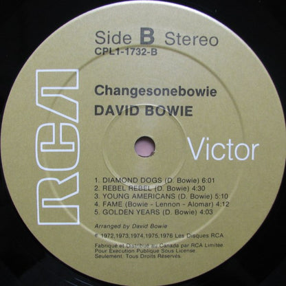 David Bowie – ChangesOneBowie (Used vinyl)
