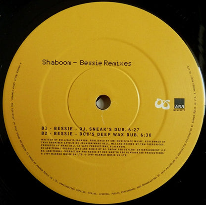 Shaboom – Bessie Remixes (Used vinyl)