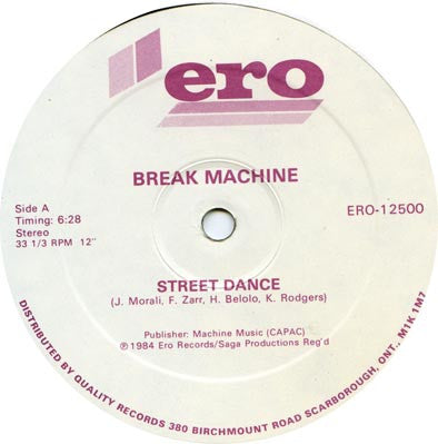 Break Machine – Street Dance (Used vinyl)