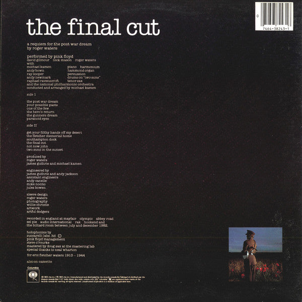 Pink Floyd – The Final Cut (Used vinyl)