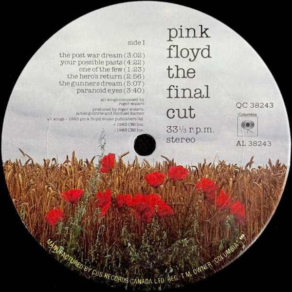 Pink Floyd – The Final Cut (Used vinyl)
