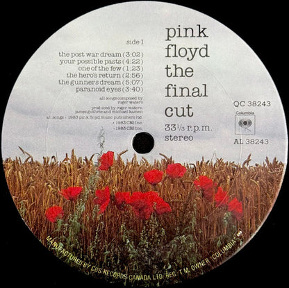 Pink Floyd – The Final Cut (Used vinyl)