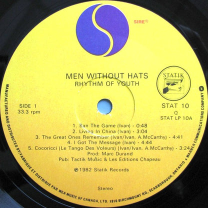 Men Without Hats – Rhythm Of Youth (Used vinyl)