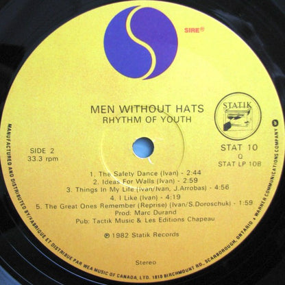 Men Without Hats – Rhythm Of Youth (Used vinyl)