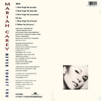 Mariah Carey – Never Forget You (Used vinyl)