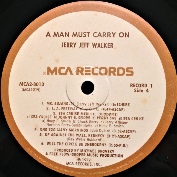 Jerry Jeff Walker – A Man Must Carry On (Used vinyl)