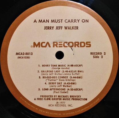 Jerry Jeff Walker – A Man Must Carry On (Used vinyl)