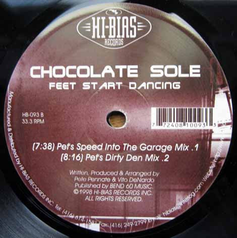 Chocolate Sole – Feet Start Dancing (Used vinyl)