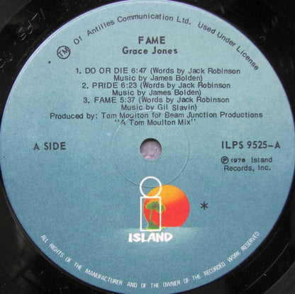Grace Jones – Fame (Used vinyl)