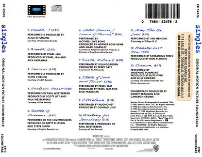 Various – Singles (Original Motion Picture Soundtrack) (Used CD)