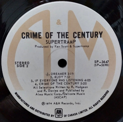 Supertramp – Crime Of The Century (Used vinyl)