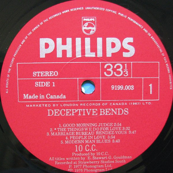 10cc – Deceptive Bends (Used vinyl)