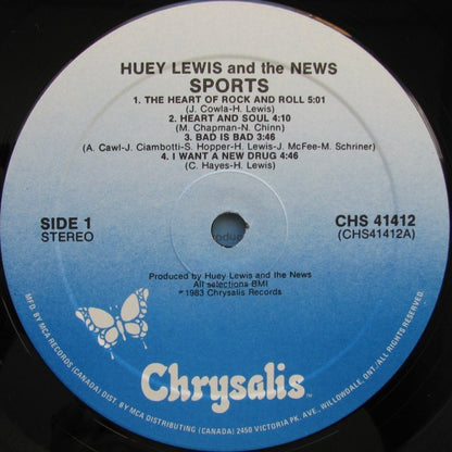 Huey Lewis And The News – Sports (Used vinyl)