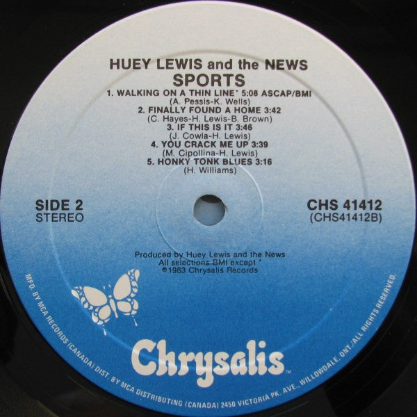 Huey Lewis And The News – Sports (Used vinyl)