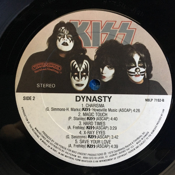 Kiss – Dynasty (Used vinyl)