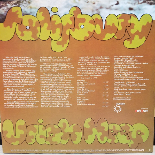 Uriah Heep – Salisbury (Used vinyl)