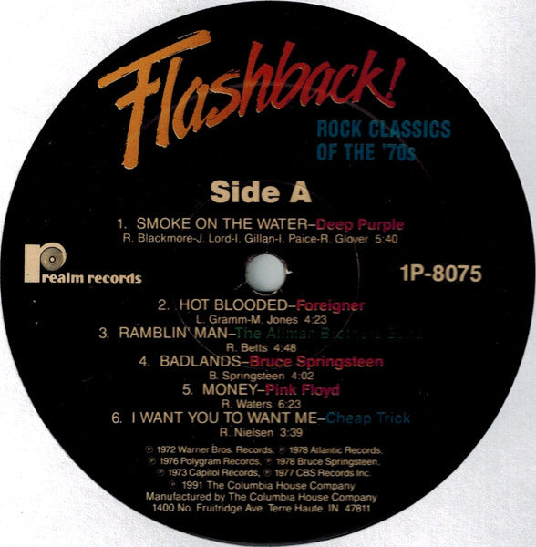 Various – Flashback Rock Classics Of The 70's (Sealed old stock)